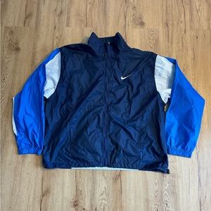 Vintage 90s Nike White Tag Full Zip Windbreaker Colorblock Adjustable Size L